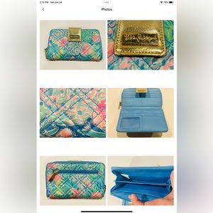GUC Lilly Pulitzer Snap & Zipper Wallet